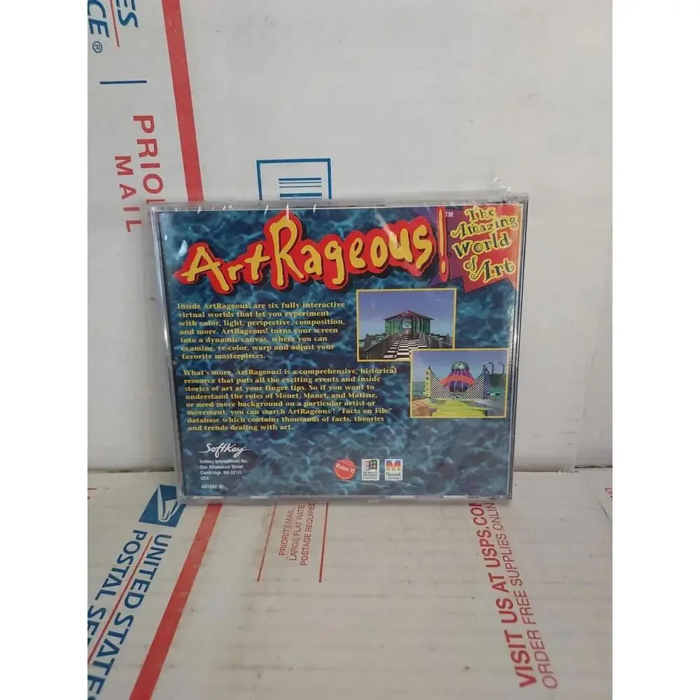 ArtRageous Vintage PC Game Windows and Macintosh CD ROM NEW Sealed - #163